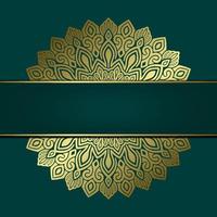 Luxury mandala background with golden arabesque pattern Arabic Islamic east style. Ramadan Style Decorative mandala. Mandala for print, poster, cover, brochure, flyer, banner vector