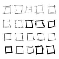 Set of 20 pieces different squares - Vector illustration