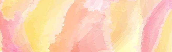 Panoramic texture of realistic multi-colored watercolor on a white background - Vector