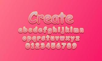 create font alphabet vector