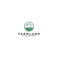 farmland logo template, vector , icon in white background