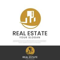 Logo template for real estate, apartment, company, identity. Clean, modern and elegant style design, luxury, Real estate company vector graphic design. icon, symbol, template