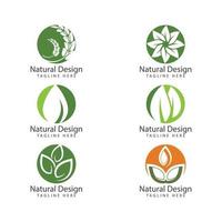 Leaf icon Vector Illustration design Logo template