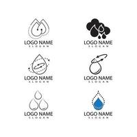 Water drop Logo Template vector illustration design