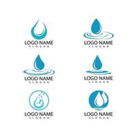 Water drop Logo Template vector illustration design