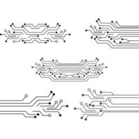 Circuit Logo Template vector illustration icon design