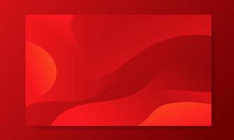 Abstract Red Fluid Wave Background vector