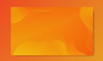 Abstract Orange  Fluid Wave Background vector