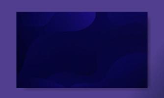 Abstract Dark Blue Fluid Wave Background vector