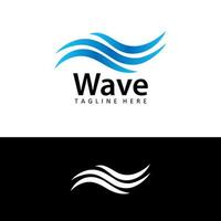 vector de diseño de plantilla de logotipo de agua de onda