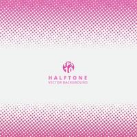 Abstract striped pink dotted halftone effect header and footer background with copy space vector