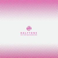 Abstract striped pink dotted halftone effect header and footer background with copy space vector