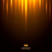 Abstract golden lighting on dark brown background. vector