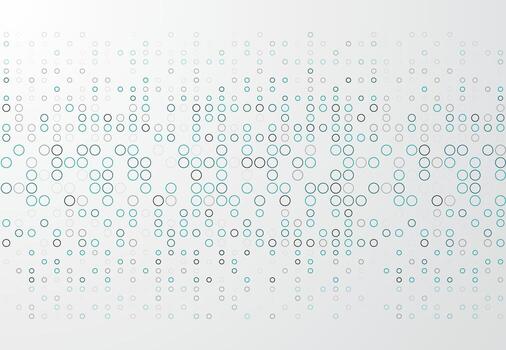 Abstract technology background with blue border circle pattern, Vector
