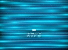 Abstract technology light blue laser horizontal background. vector