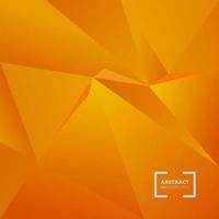 Abstract geometric triangle polygonal space low poly orange background vector