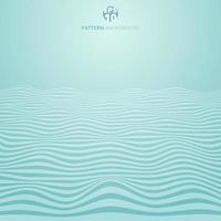 Onda de líneas abstractas sobre fondo azul, patrón de rayas onduladas, superficie rugosa vector