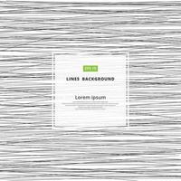 Black and white Abstract horizontal lines striped pattern vector
