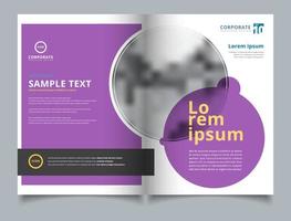Brochure layout design template geometric circle, Annual report, Leaflet, Advertising, poster, Magazine, Business for background, vector