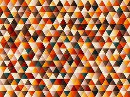 Abstract triangle pattern retro color style background. Geometric texture. vector