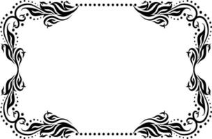 ornament frame icon design vector