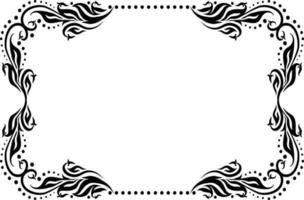 ornament frame icon design vector