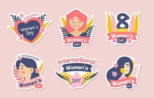 International Womens Day Sticker vector
