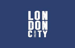 Tipografía de la ciudad de Londres Inglaterra ... vector