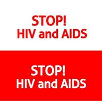 World aids Day. Red heart December 1st. AIDS awareness. HIV disease. Banner with the words Stop AIDS. The heart that dictates vector