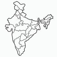 Indian Map Outline Images  Browse 5971 Stock Photos Vectors and Video   Adobe Stock