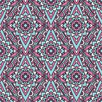 Colorful tribal native pattern, outline style vector