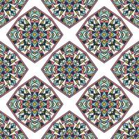 Ethnic boho seamless pattern. Tribal art print. Colorful border background texture. Fabric, cloth design, wallpaper, wrapping vector