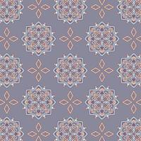 Seamless hand drawn geometric tribal pattern with rhombuses and triangles. Vector navajo design.