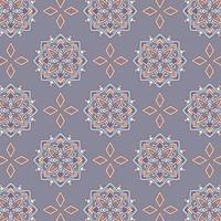 Seamless hand drawn geometric tribal pattern with rhombuses and triangles. Vector navajo design.