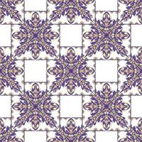 Abstract vector seamless pattern with bright tribal ornament
