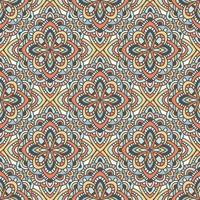 Abstract geometric design in pastel colors. Ethnic decorative art in pink, blue and gray. Indian style pattern. vector