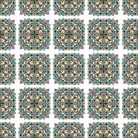 Seamless vector pattern. Geometrical background with hand drawn decorative tribal elements in vintage brown colors. Print with ethnic, folk, traditional motifs. Graphic vector illustration.