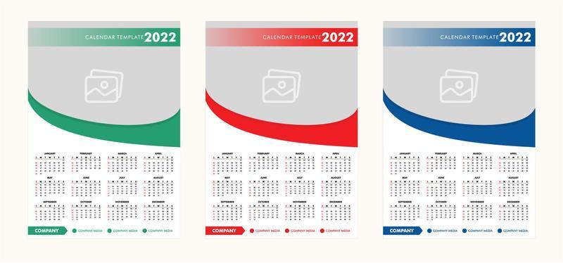 Wall Calendar 2022 Vector Art, Icons, and Graphics for Free Download