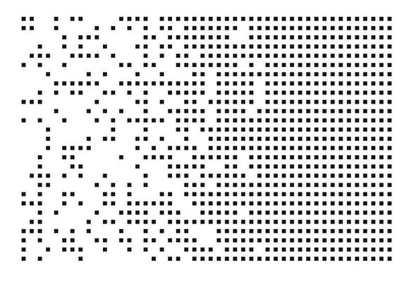 Pixel disintegration, decay effect. Various rectangular elements made of square shapes.