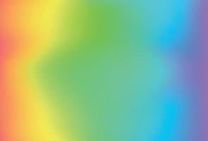 Smooth and blurry rainbow gradient mesh background. vector