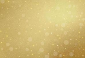 Gold background with snowflakes vector