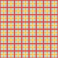 Seamless tartan pattern. Plaid repeat vector Available in red and orange Designed for publication, gift wrapping, textiles, chess table backgrounds for tablecloths.