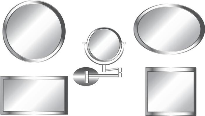 Set of different mirror