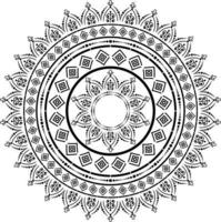 mandala redondo, boho vector