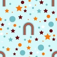 Seamless pattern wth stars vector