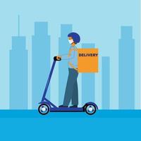 fast delivery flat design vector