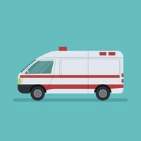 diseño de vector de ambulancia de emergencia médica