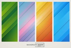 Vector bundle colorful abstract geometric gradient background