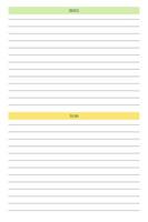 to do list notes personal planner diary template in classic strict style with multicolor elements. Monthly calendar individual schedule minimalism restrained design for business notebook vector