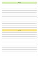 to do list notes personal planner diary template in classic strict style with multicolor elements. Monthly calendar individual schedule minimalism restrained design for business notebook vector